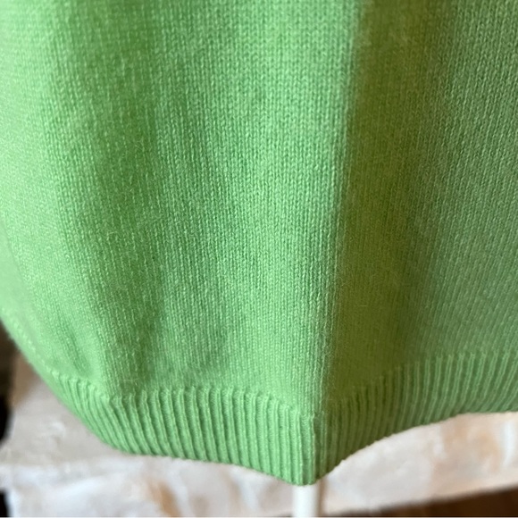 Talbots 100% Cashmere green long sleeve petite sweater size sp - Picture 8 of 8